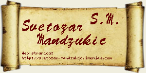 Svetozar Mandžukić vizit kartica